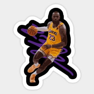 Lebron James Vector Art Sticker